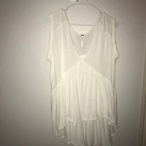 Free People White Tank Top